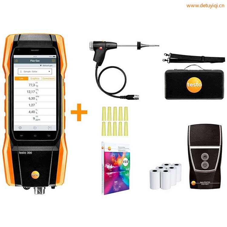 testo300煙氣分析儀通用型基礎款套裝20564 3002 71